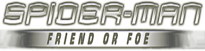 Spiderman Friend or Foe logo for Wii